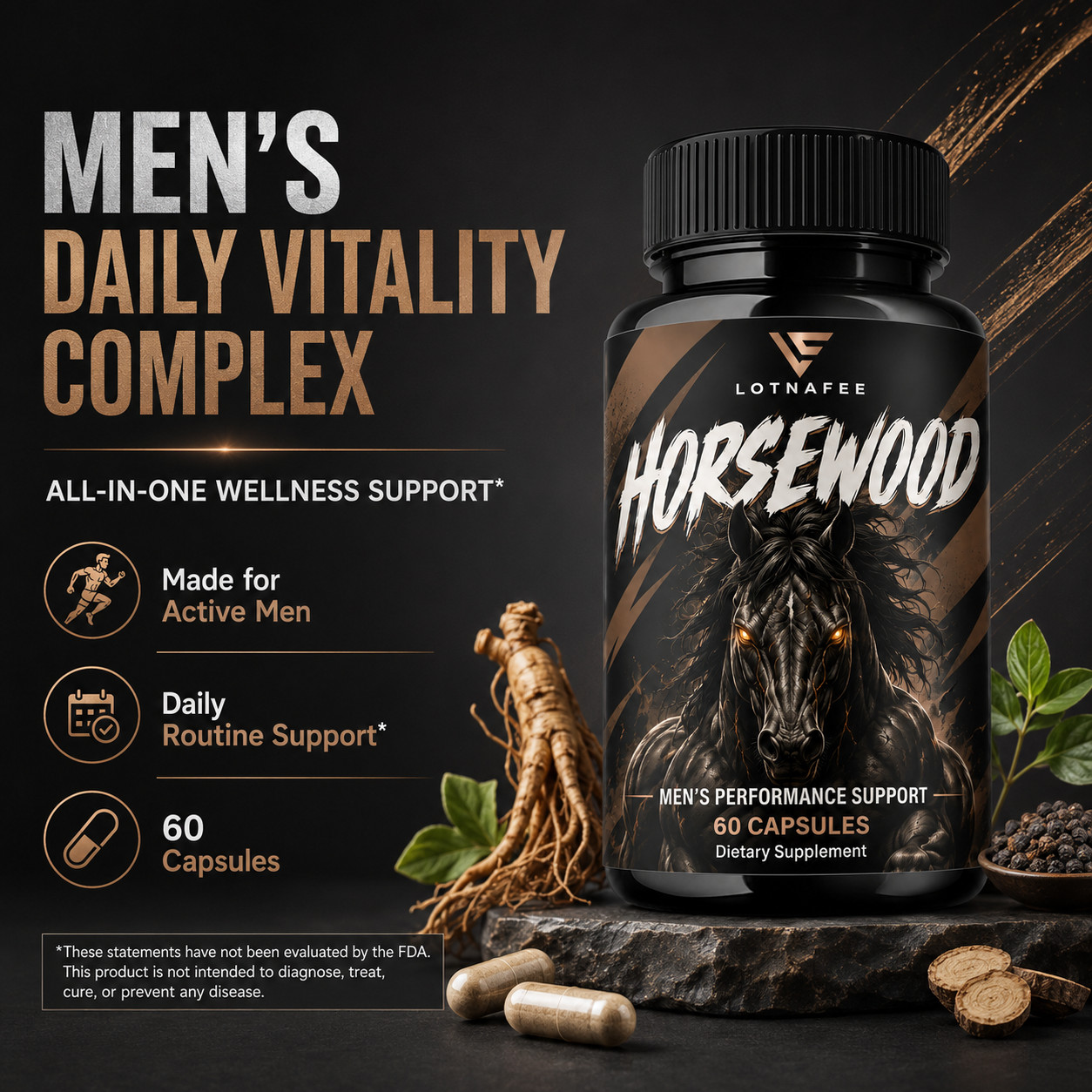 Male Vitality Support Capsules (60 Capsules)