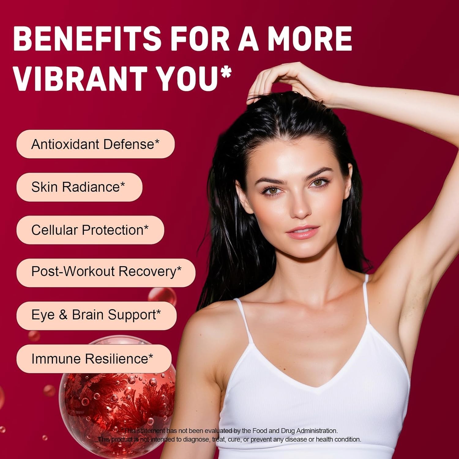 Astaxanthin 12mg & MCT Oil – Daily Antioxidant, 60 Softgels for Wellness