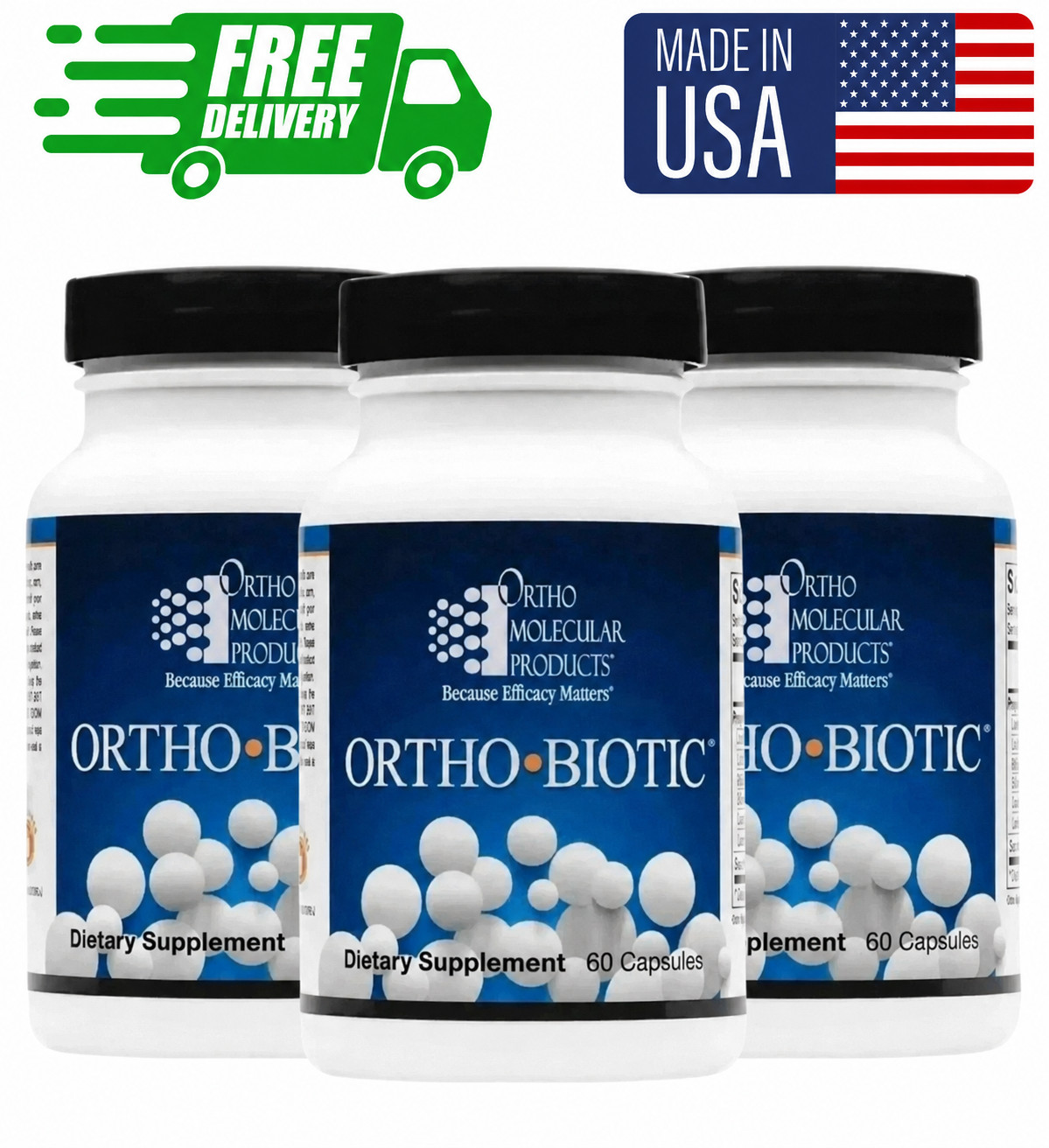 Pack of 3 ORTHO BIOTIC 60 CAPSULES