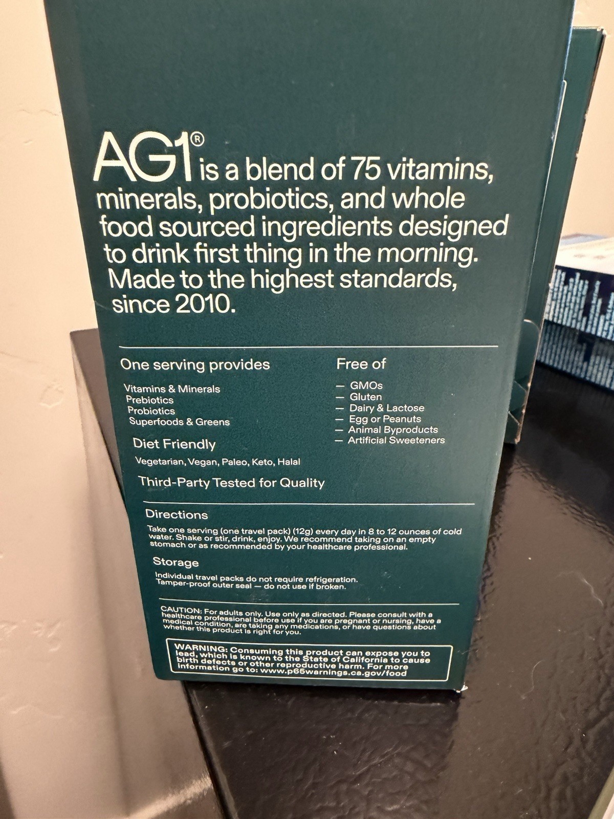 AG1 Formula Daily Foundational Nutrition Packets 40 Count