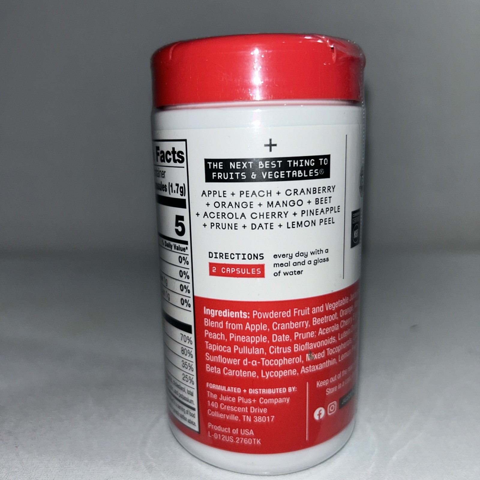 Sealed Juice Plus Fruit Blend Supplement 120 Caps / Exp 12/2026