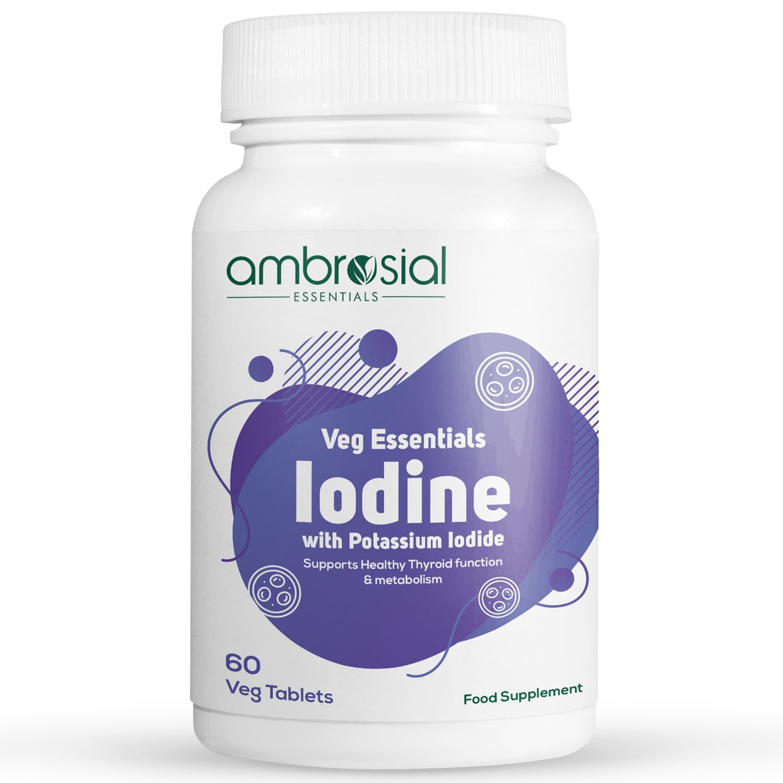 Ambrosial Iodine 5000Mcg Tablets Pack Of 1-60 Tablets