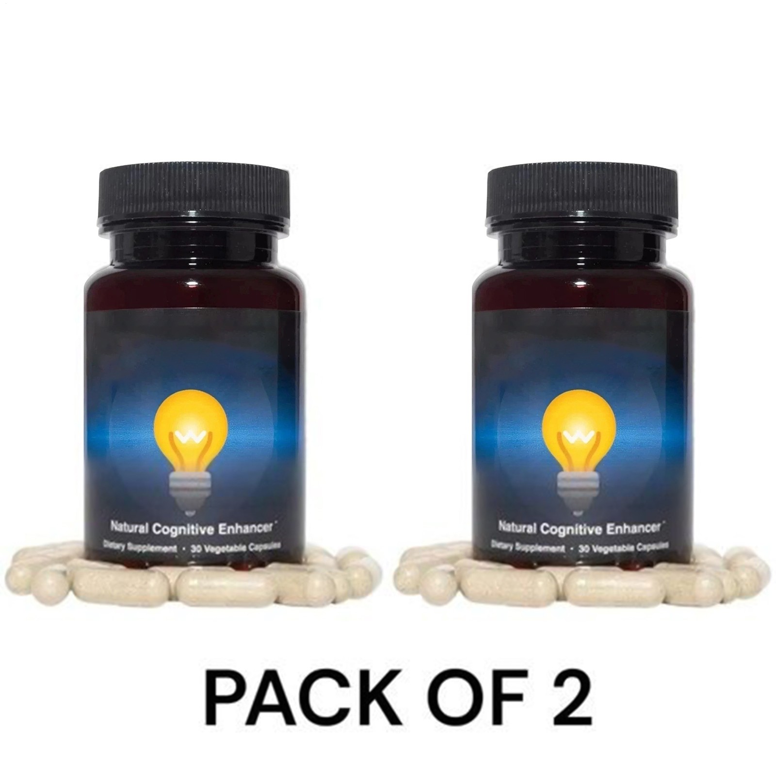 Capsules-Focus-Memory-Brain Cognitive RediMind Organic Enhancer 30 Health New