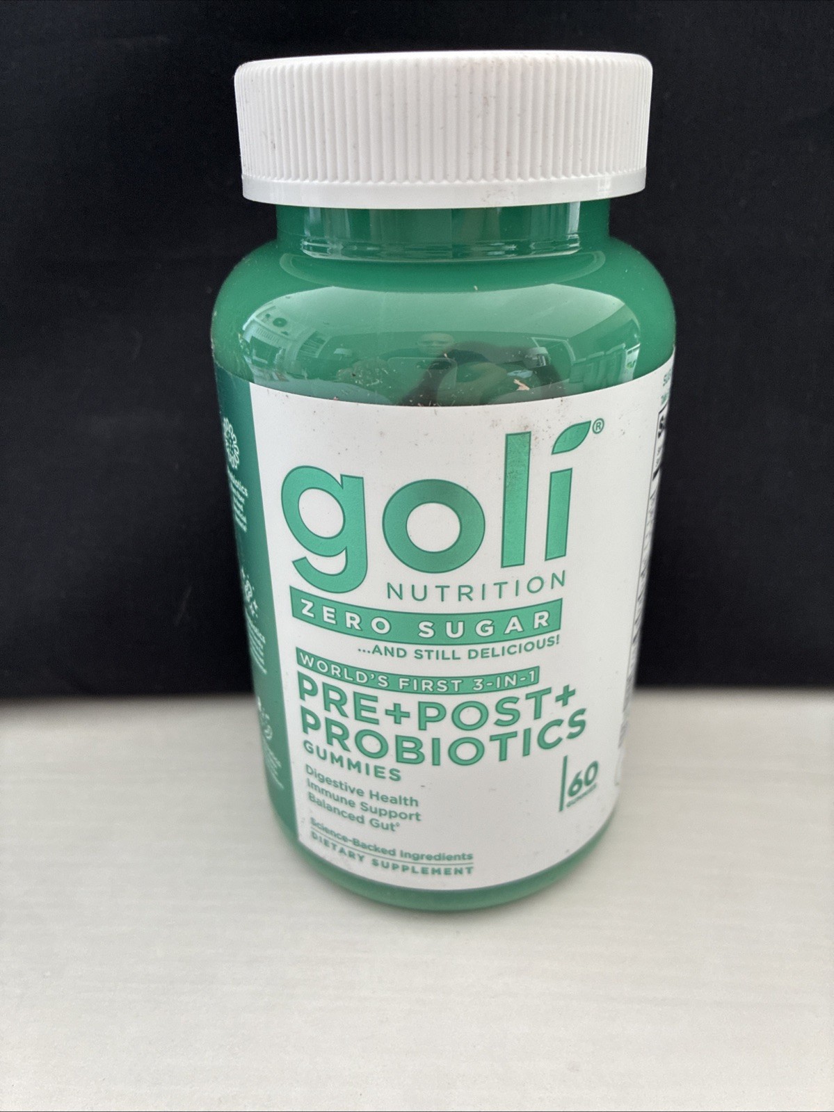Goli Nutrition Zero Sugar Pre+Post+Probiotics Gummies 60ct Supplement New Sealed