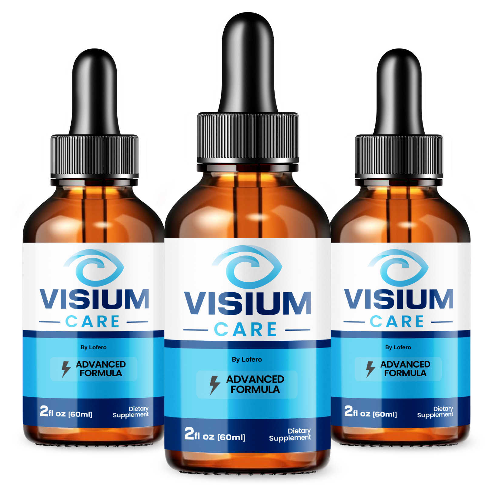 (3 Pack) Visium Care Eye Drops for Vision VisiumCare Supplement Formula (6 oz)