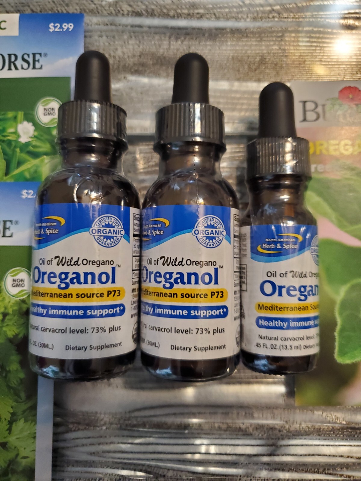 OREGANOL Oil of Oregano’s P73 2.9 oz. total (Exp 5/26) + FREE $8 Organic SEEDS