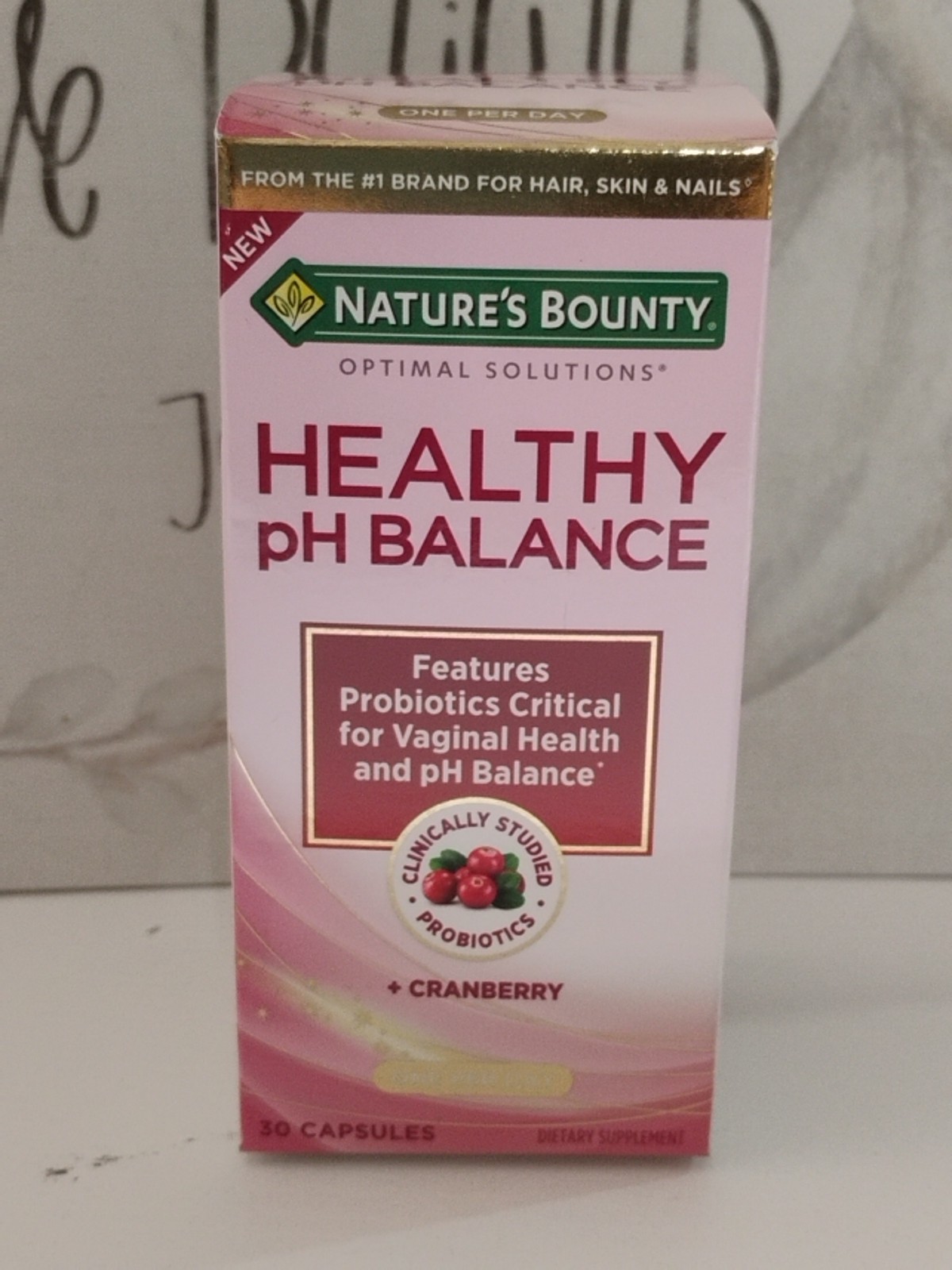 Nature’s Bounty Optimal Solutions Healthy pH Balance 30 capsules Exp 01/2026