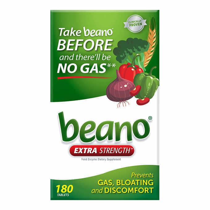 Beano Extra Strength Food Enzyme ULTRA 800 Dietary Supplement, 180 Tablets Gas