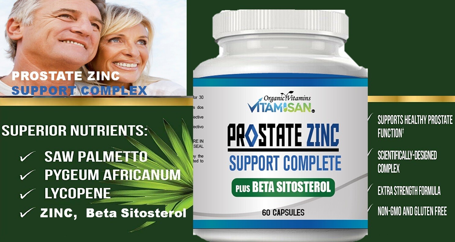 Saw Palmetto Prostate 1619 Supplement Urinary Support Cap Organic Vit Vitamisan