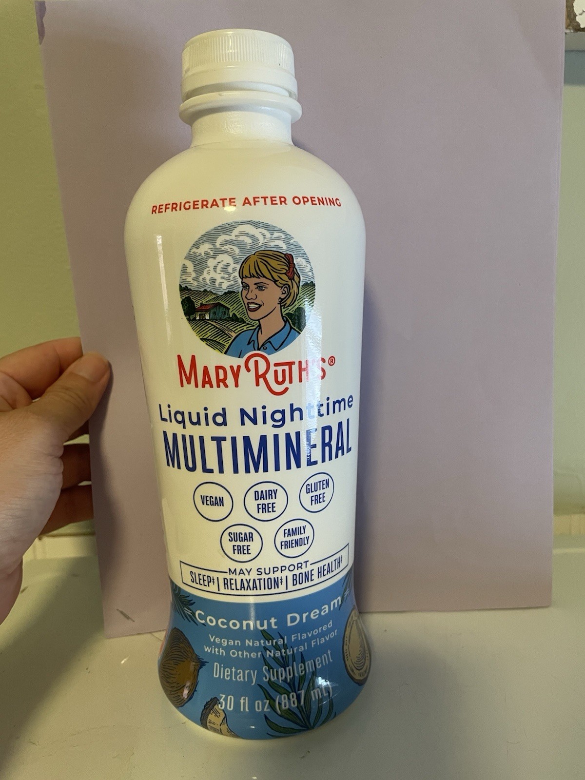 Mary Ruth’s Nighttime Multimineral Liquid – Coconut Dream – 32 Oz – Exp 08/2026