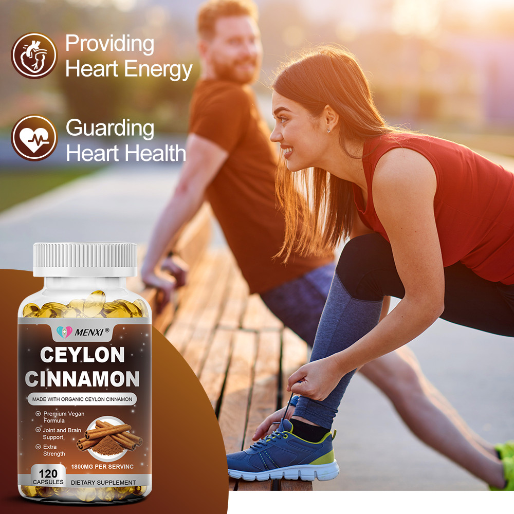 Pure Cinnamon Capsules, True Sri Lanka Certified Organic Ceylon Cinnamon 240ct