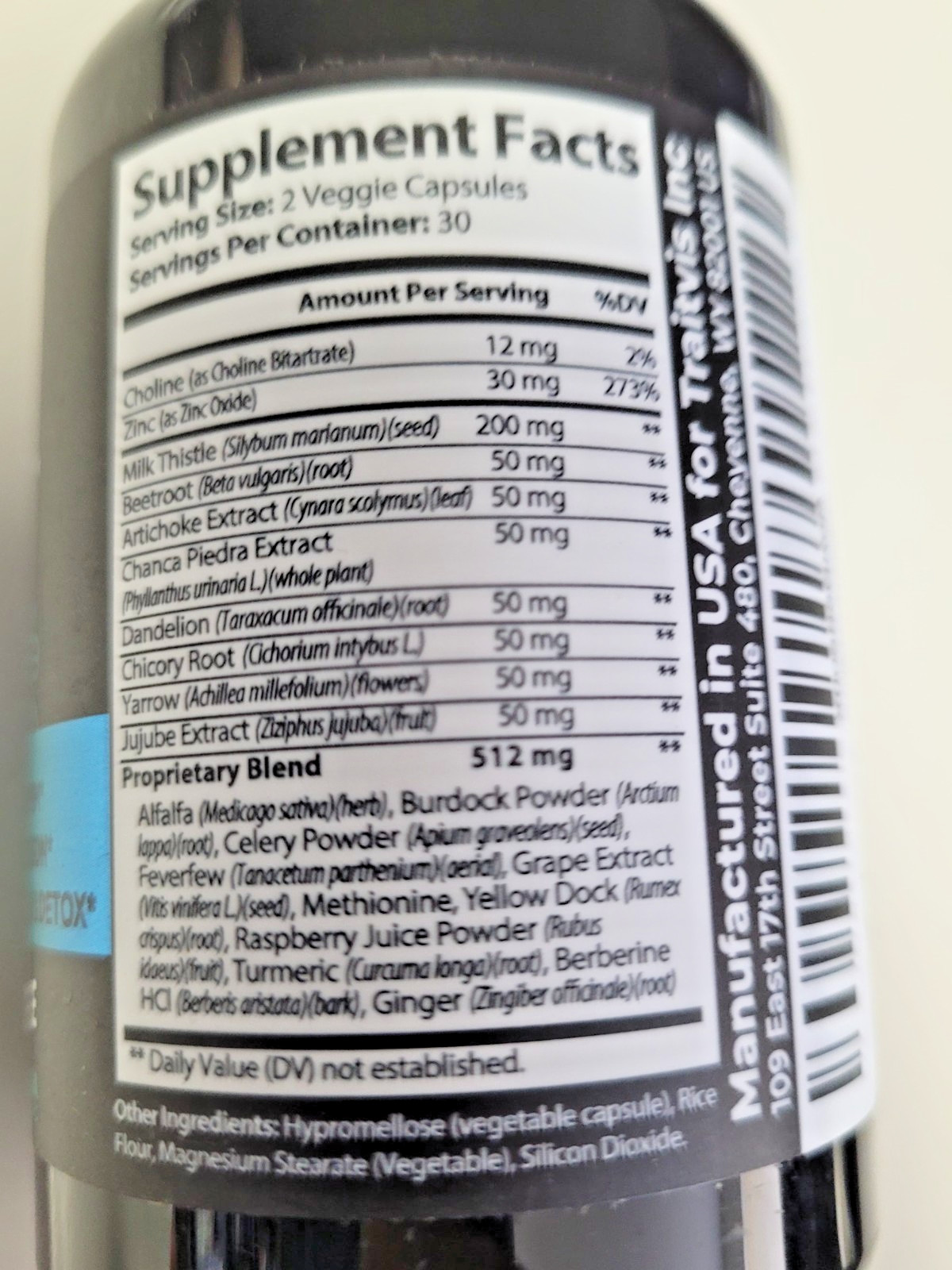 Raw Science Liver & Kidney Support 60 Capsules Milk Thistle EXP 06/2027