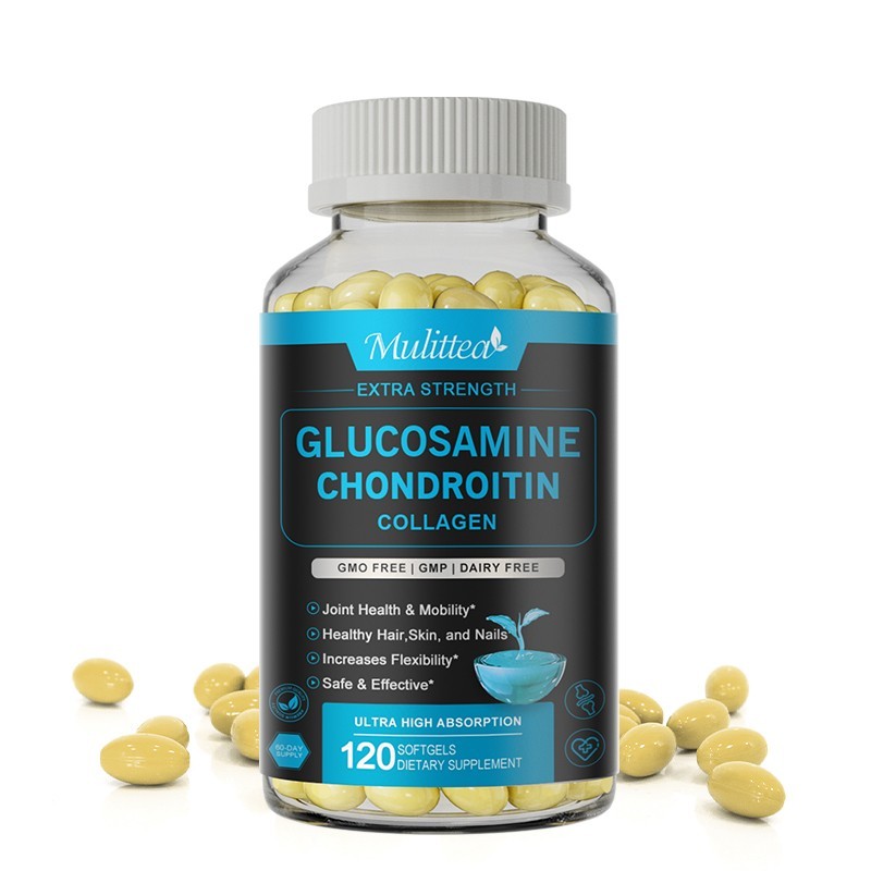 3 Packs 1500mg Glucosamine Chondroitin Capsules Collegan & MSM Supplement
