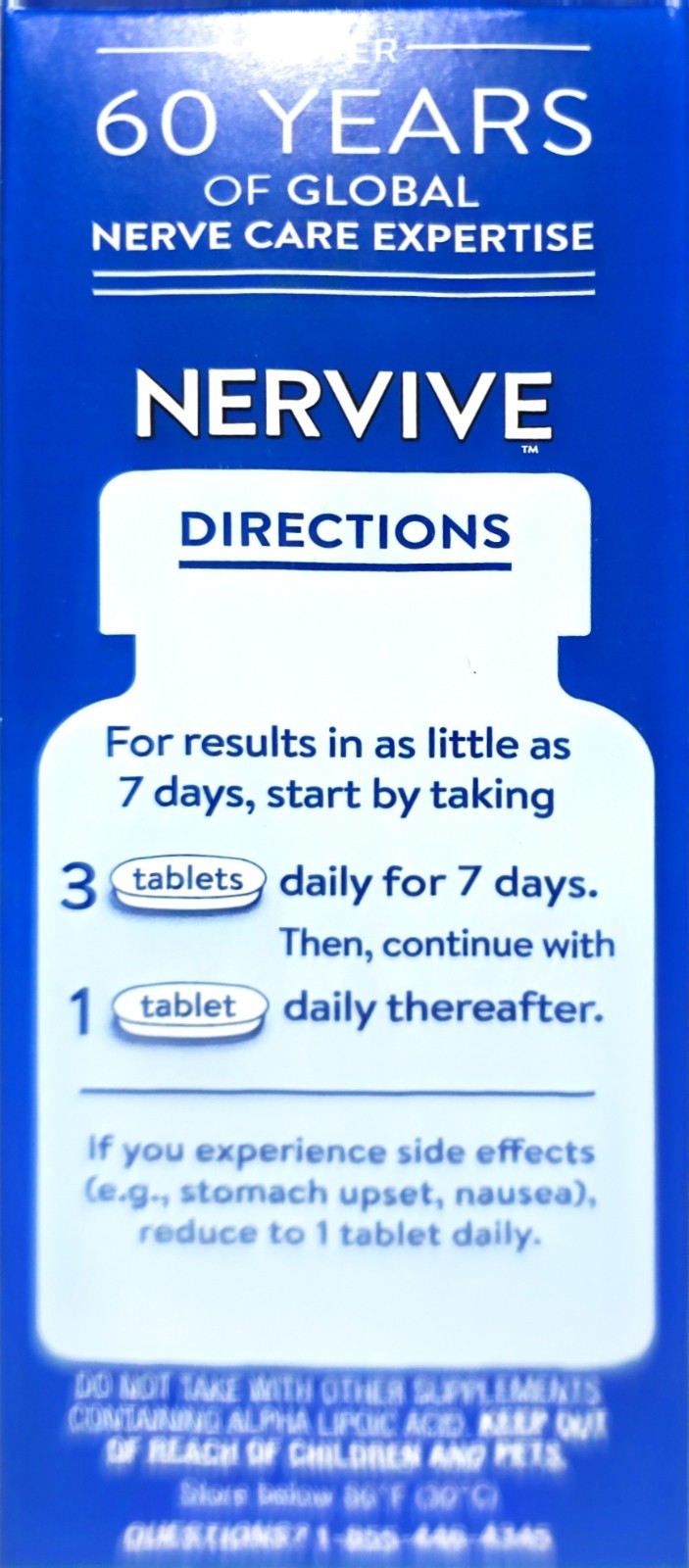 Nervive Nerve Relief, Reduces Nerve Pain & Discomfort, 30 Tablets – EXP 12/2028