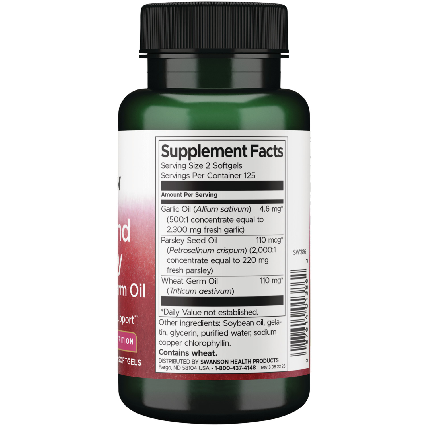 Swanson Garlic and Parsley – Promotes Heart Support and Immune Support – Garlic