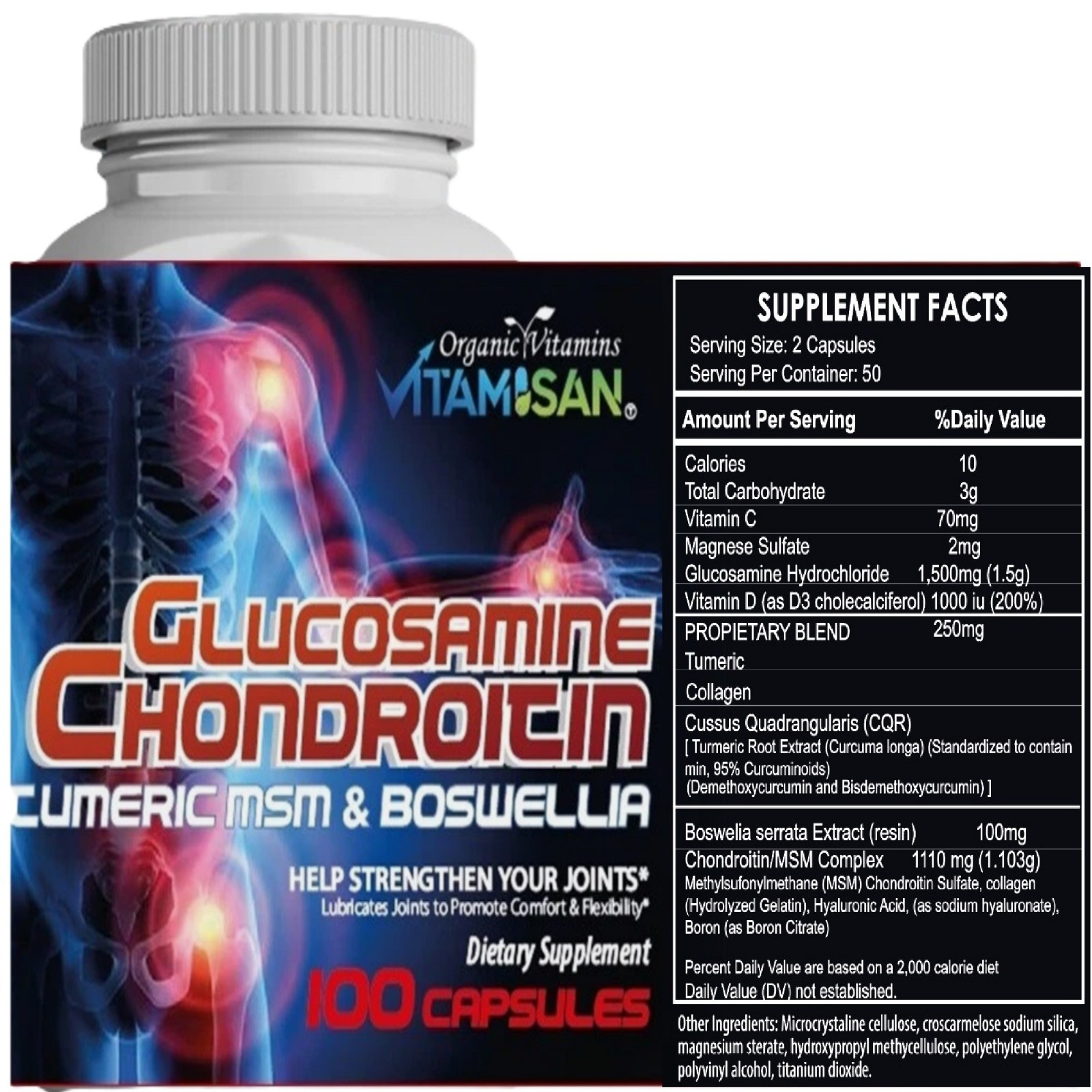 Ultimate Joint Health Supplements Dietary Pills Relief Aches Caps Free Shipping
