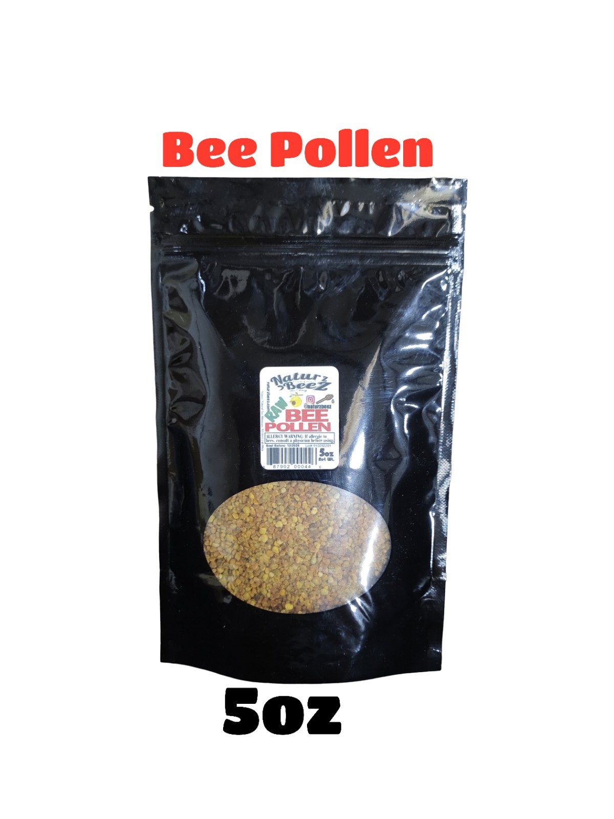 BEE POLLEN PURE RAW CAREFULLY HARVESTED 5oz / 141g Seasonal Allergies, Energy