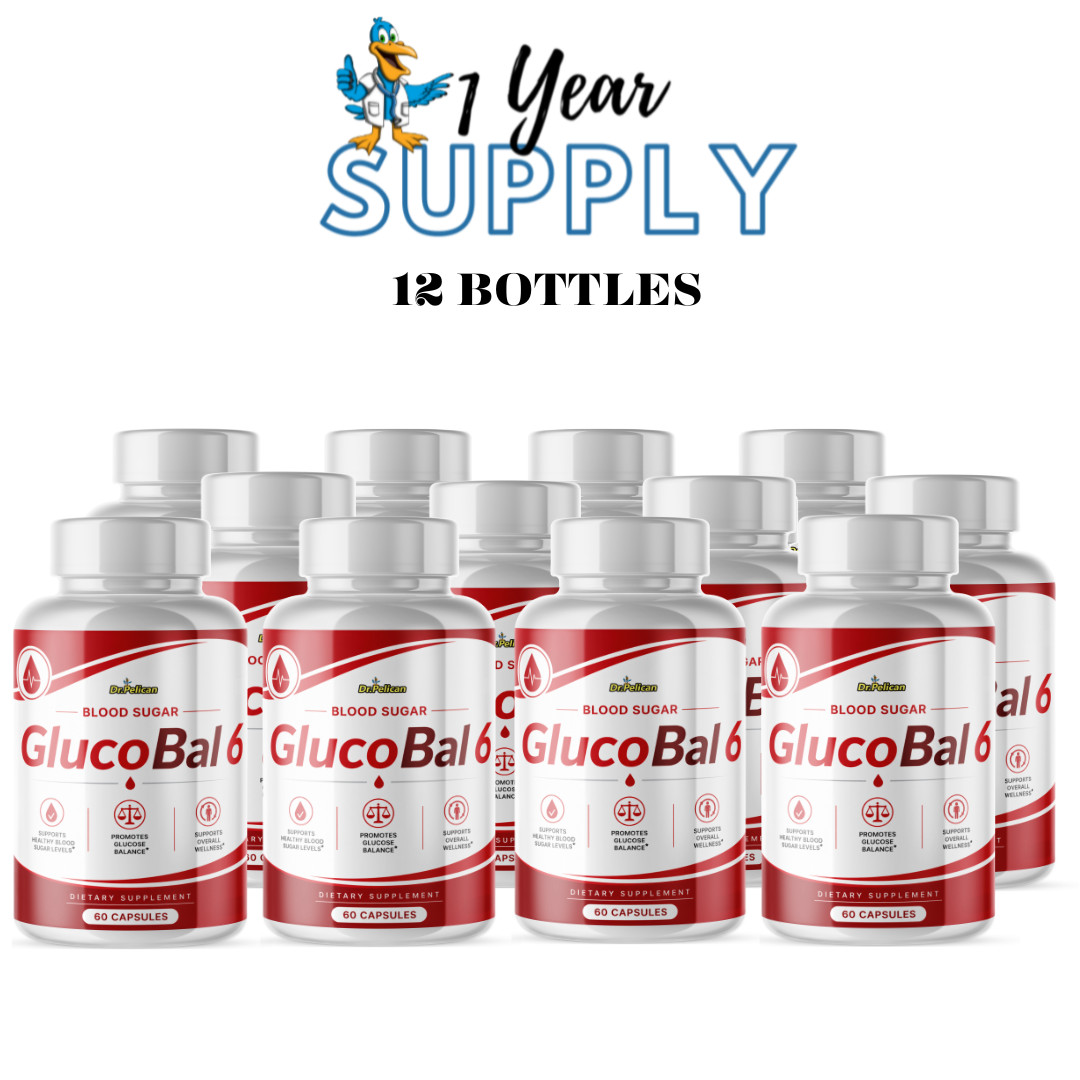 GlucoBal 6-Blood Support- 12 Bottles- 720 Capsules