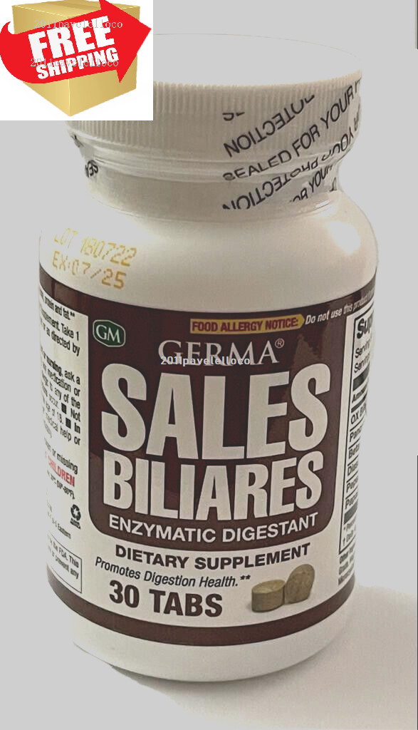 Sales Biliares 30 Digestive Enzymes Ox Bile Pancreatin Enzimas Digestivas 2025