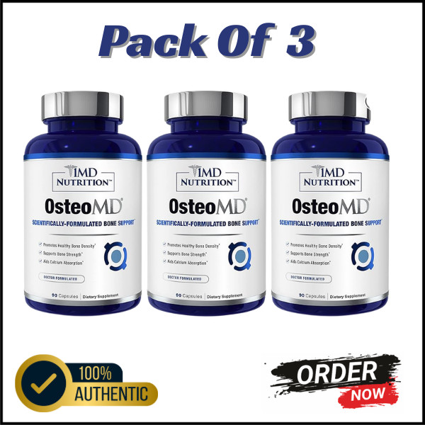 1MD Nutrition OsteoMD Bone Health Support 90 Softgels Pack of 3- EXP-02/2027
