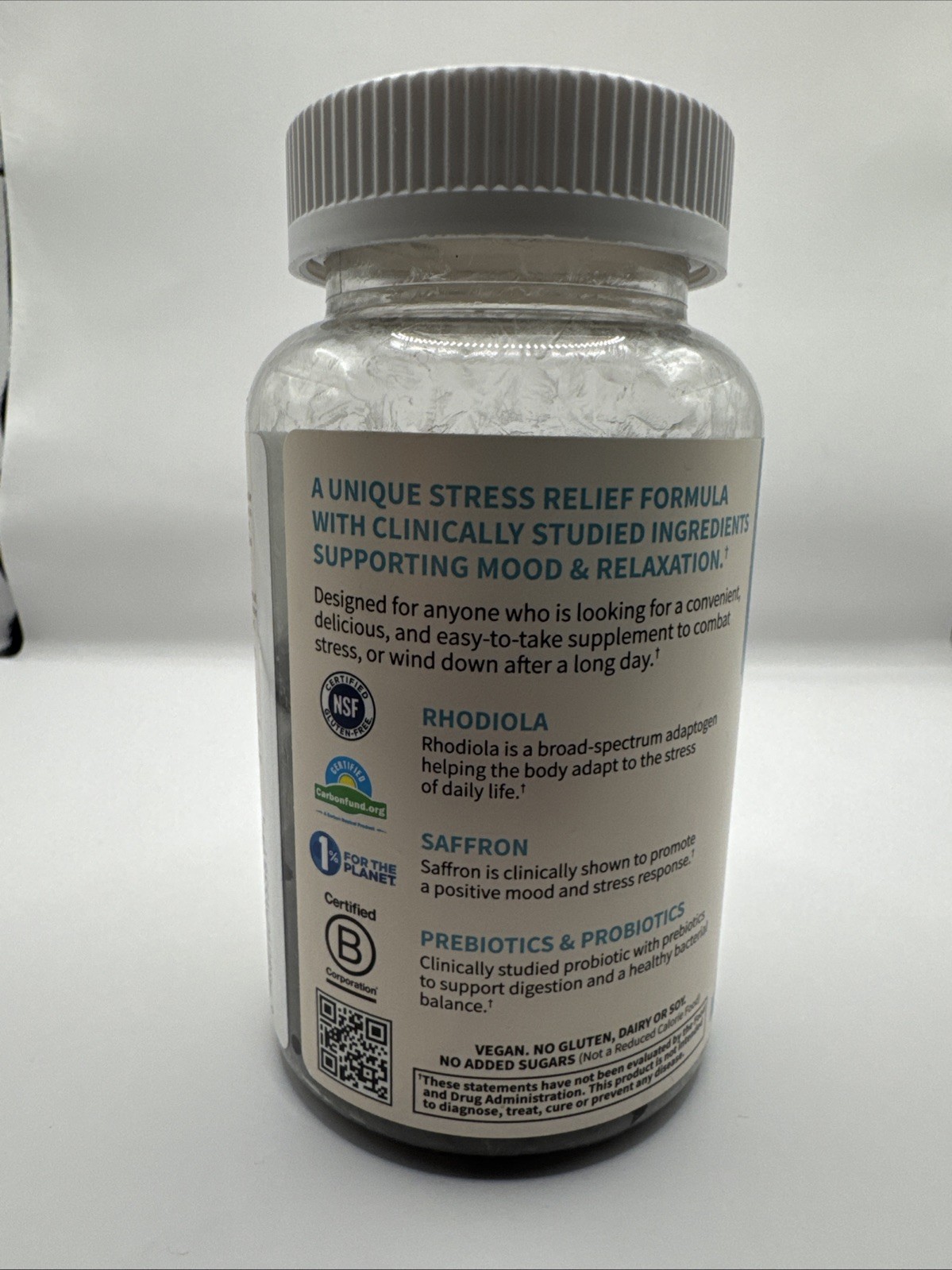 Herbals, Stress Relief Gummies, Berry, 60 Gummies. Exp. 02/2026