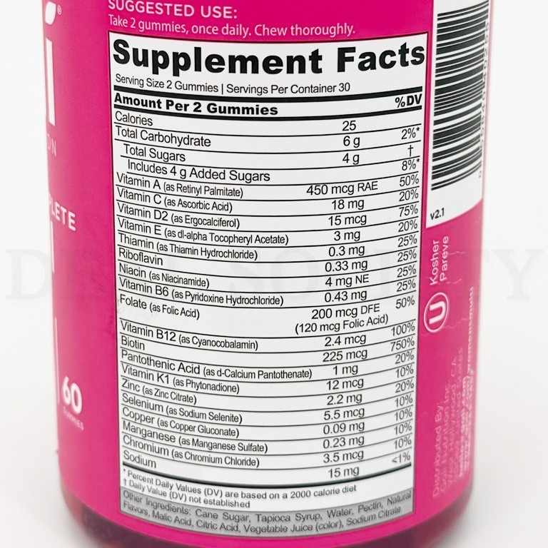 Goli Nutrition Women’s Multivitamin Vegan Gummies 60 Count Each Lot of 3