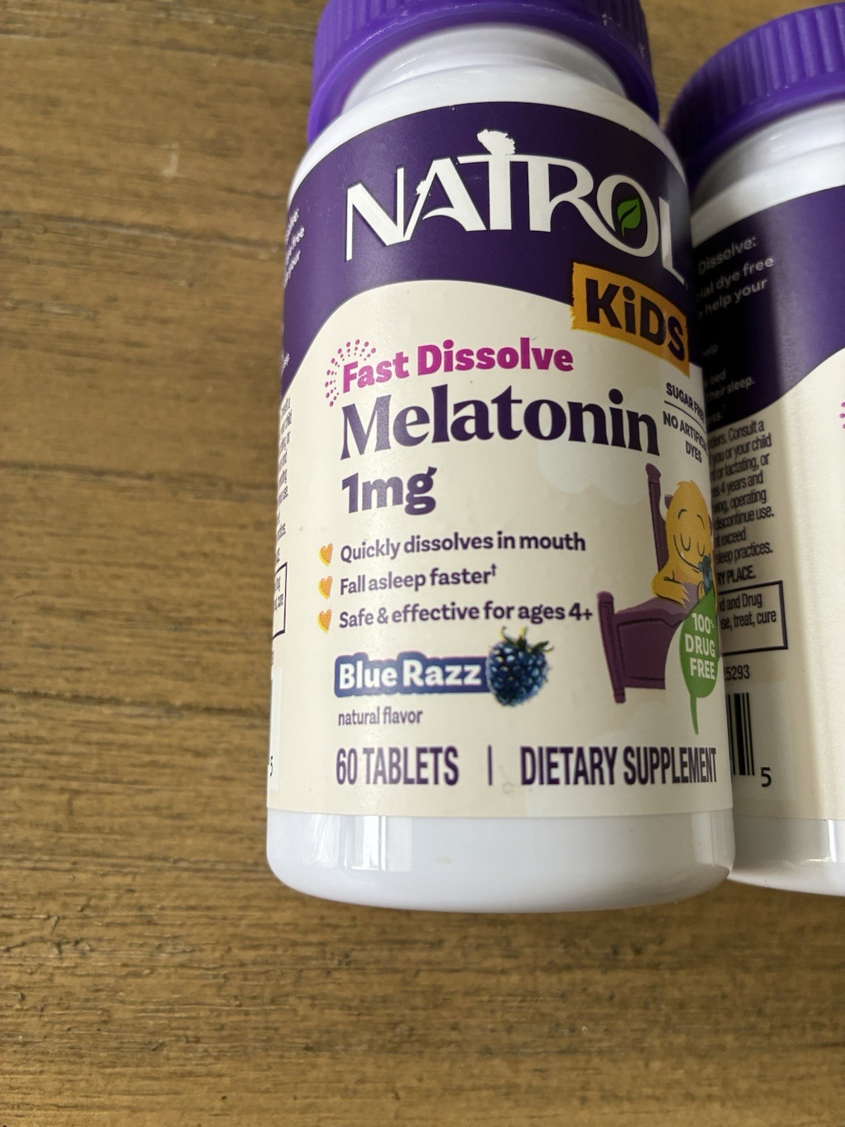 2 Natrol Fast Dissolve Melatonin 3 Mg Melatonin Supplements 60 Each Exp: 01-2028