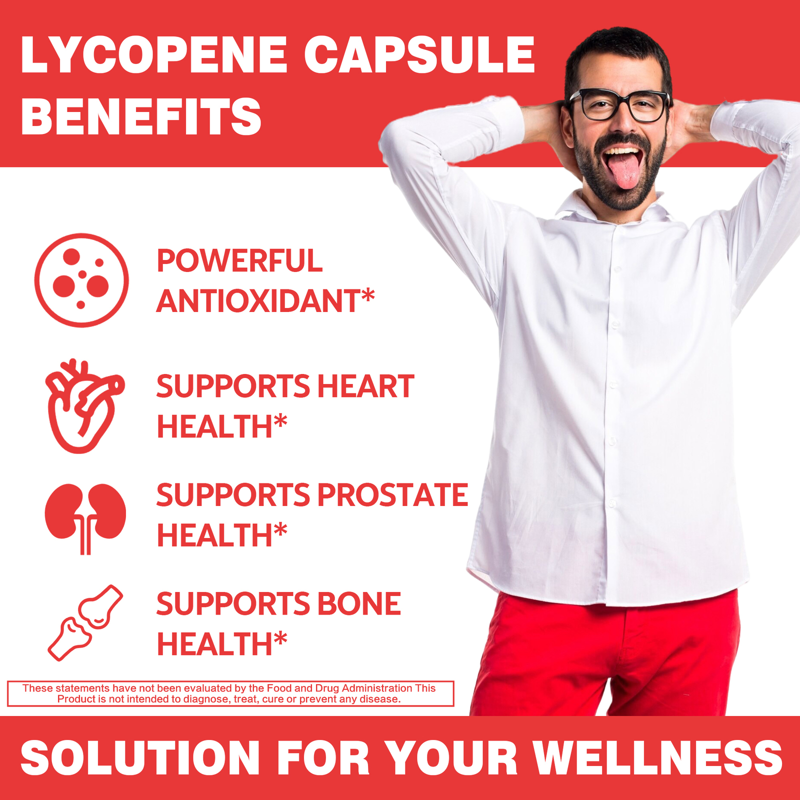 Lycopene Capsules 80mg – High Protency Antioxidant & Prostate Health Support