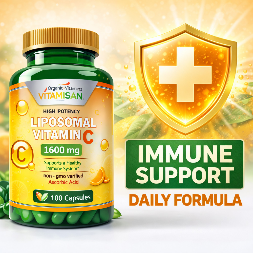 3 Vitamin C Vitamina Super HIgh Potency 1600 Liposomal 300 caps Support Immune S