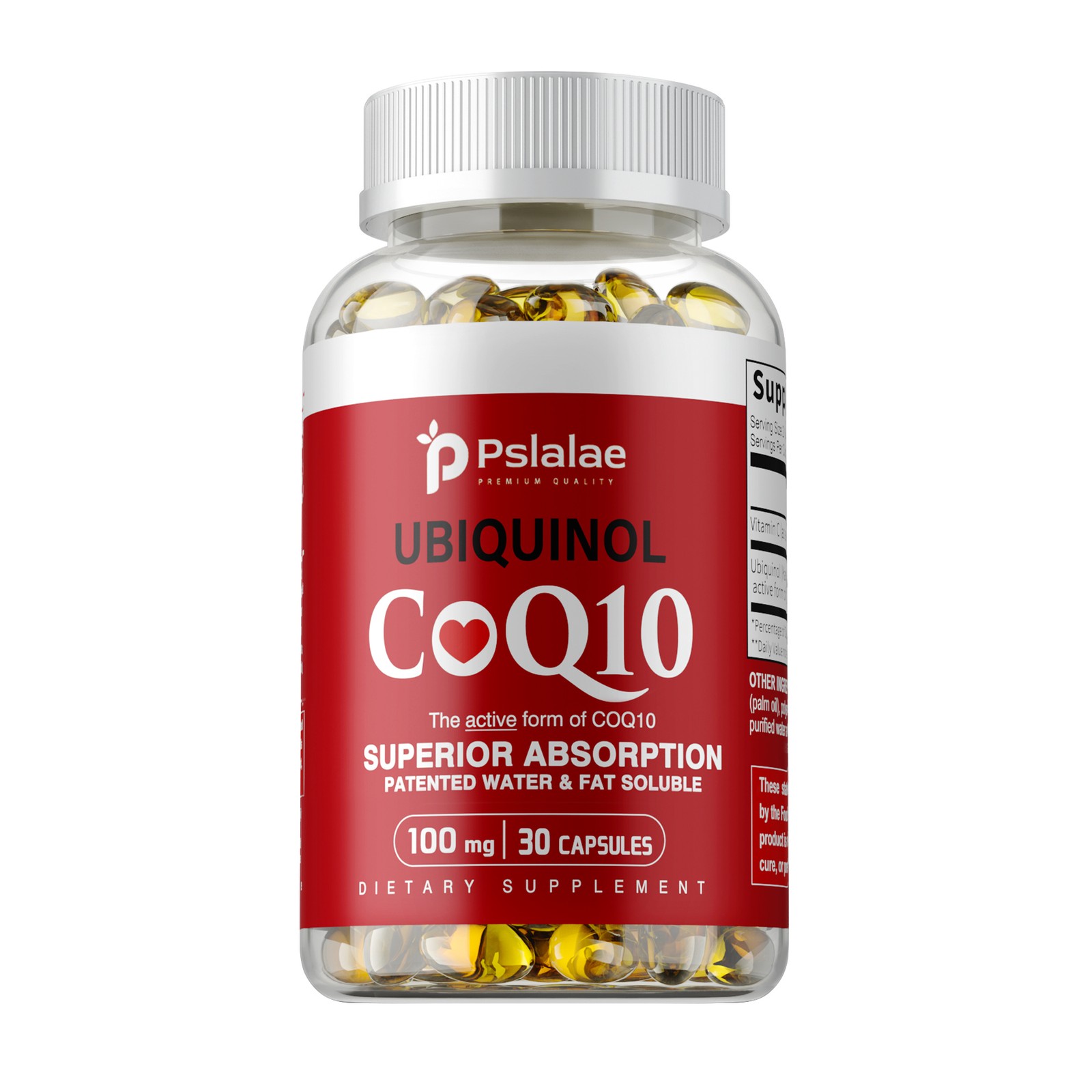 Ubiquinol CoQ10 100mg – Heart Health, Antioxidant, Blood Pressure Balance