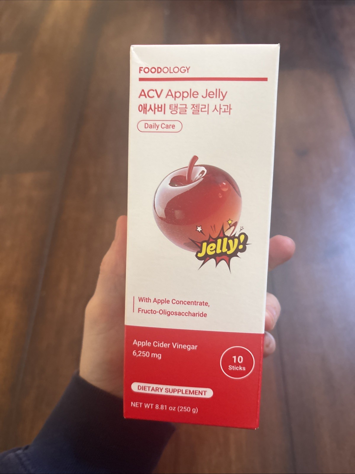 Foodology ACV Apply Jelly Cutting Jelly New 10ct Exp 2/2028