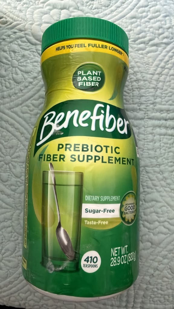 Benefiber Daily Prebiotic Fiber Supplement Powder, Unflavored, 28.9 oz.