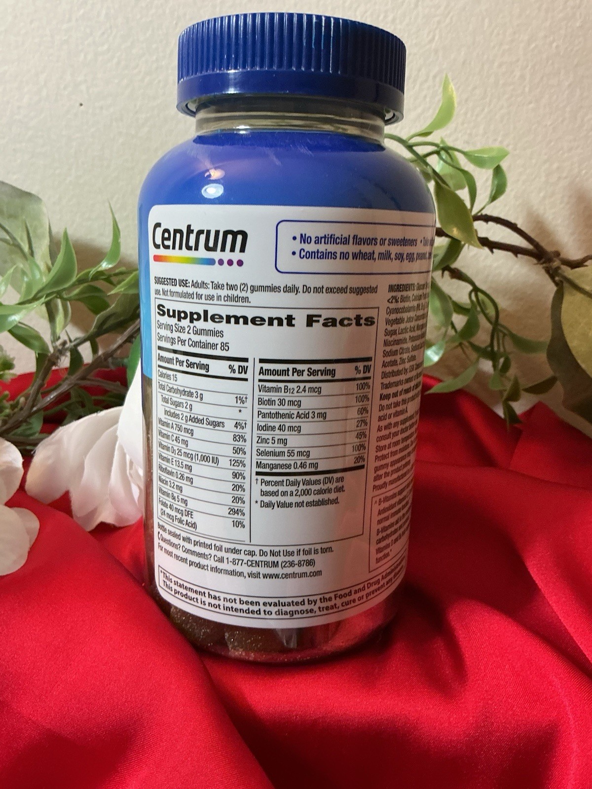 Centrum Men Multigummies Multivitamin/Multimineral Gummy, Fruit, 170 Ct