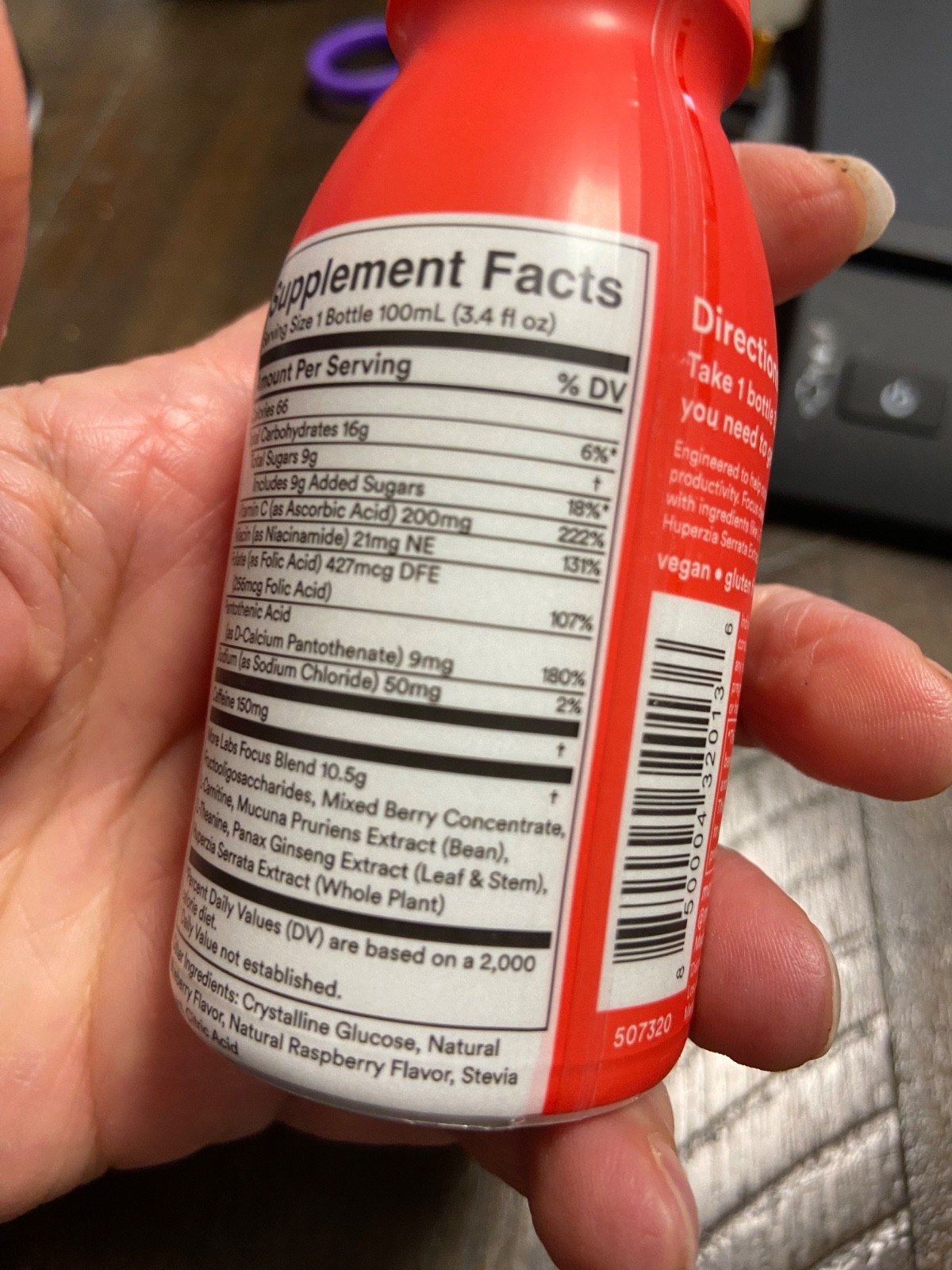More Labs Liquid Focus Berry Flavored Supplement 3.4 Fl Oz (Pack of 5)