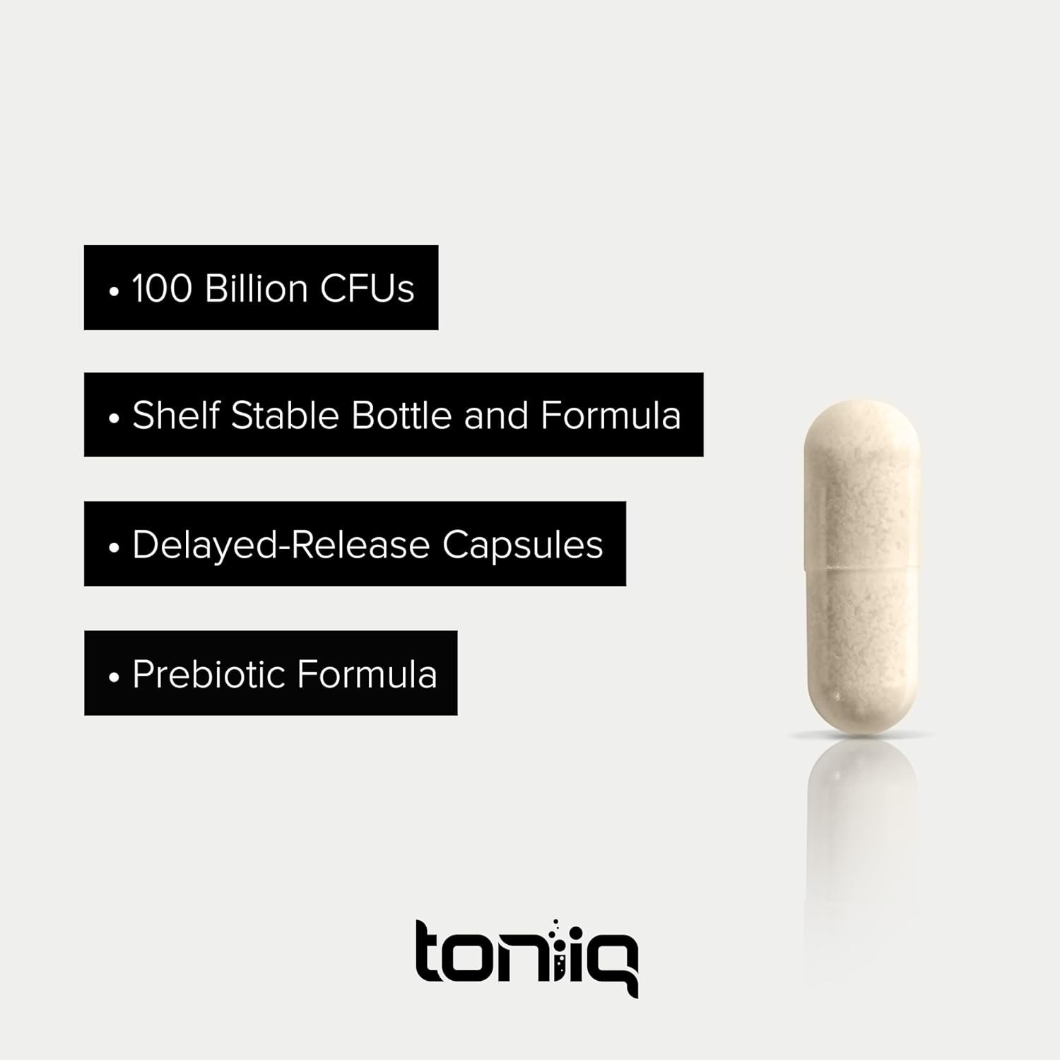 Toniiq Lactobacillus Plantarum – 100 Billion CFU High-Strength Single-Strain