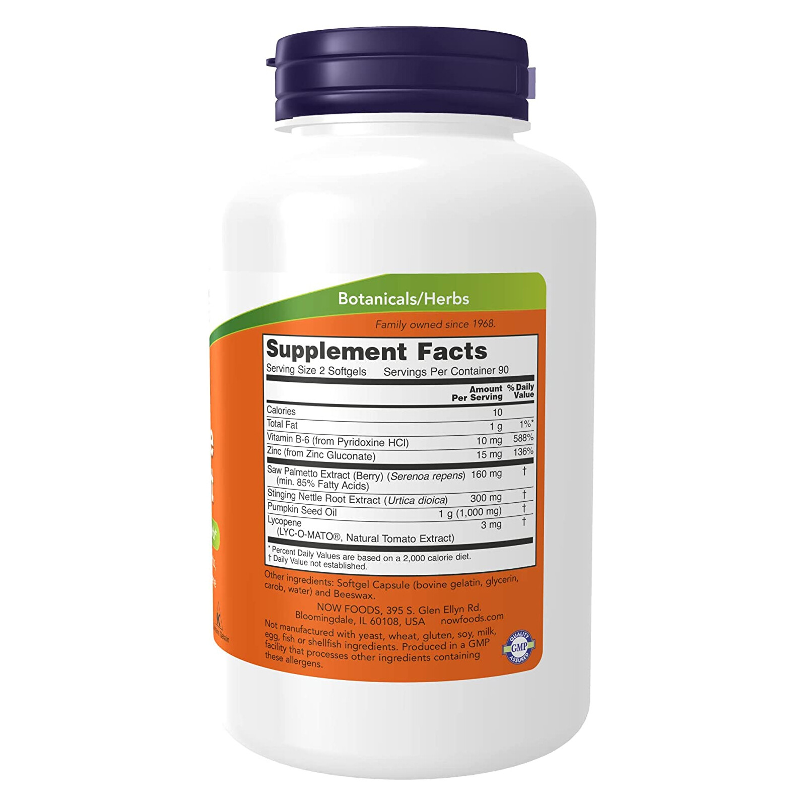NOW FOODS Prostate Support 180 Softgels