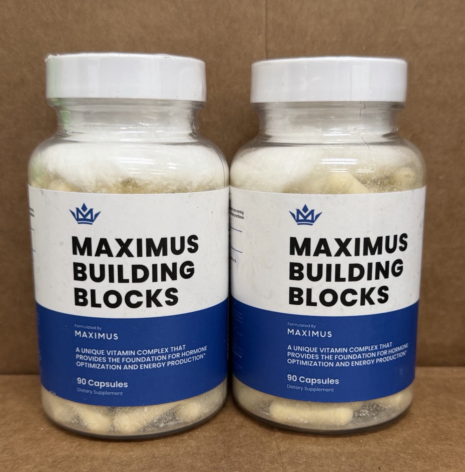 2X Maximus Building Blocks 90 Caps Each Multivitamin New & Sealed MFG: 06/2025