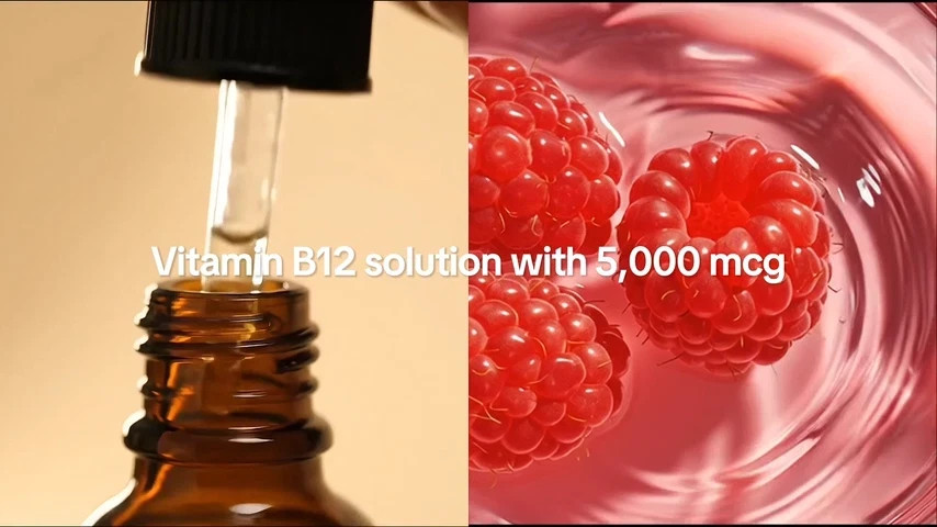 Vitamin B12 and B6 Liquid Drops B12 Sublingual Vitamin B Complex – B1