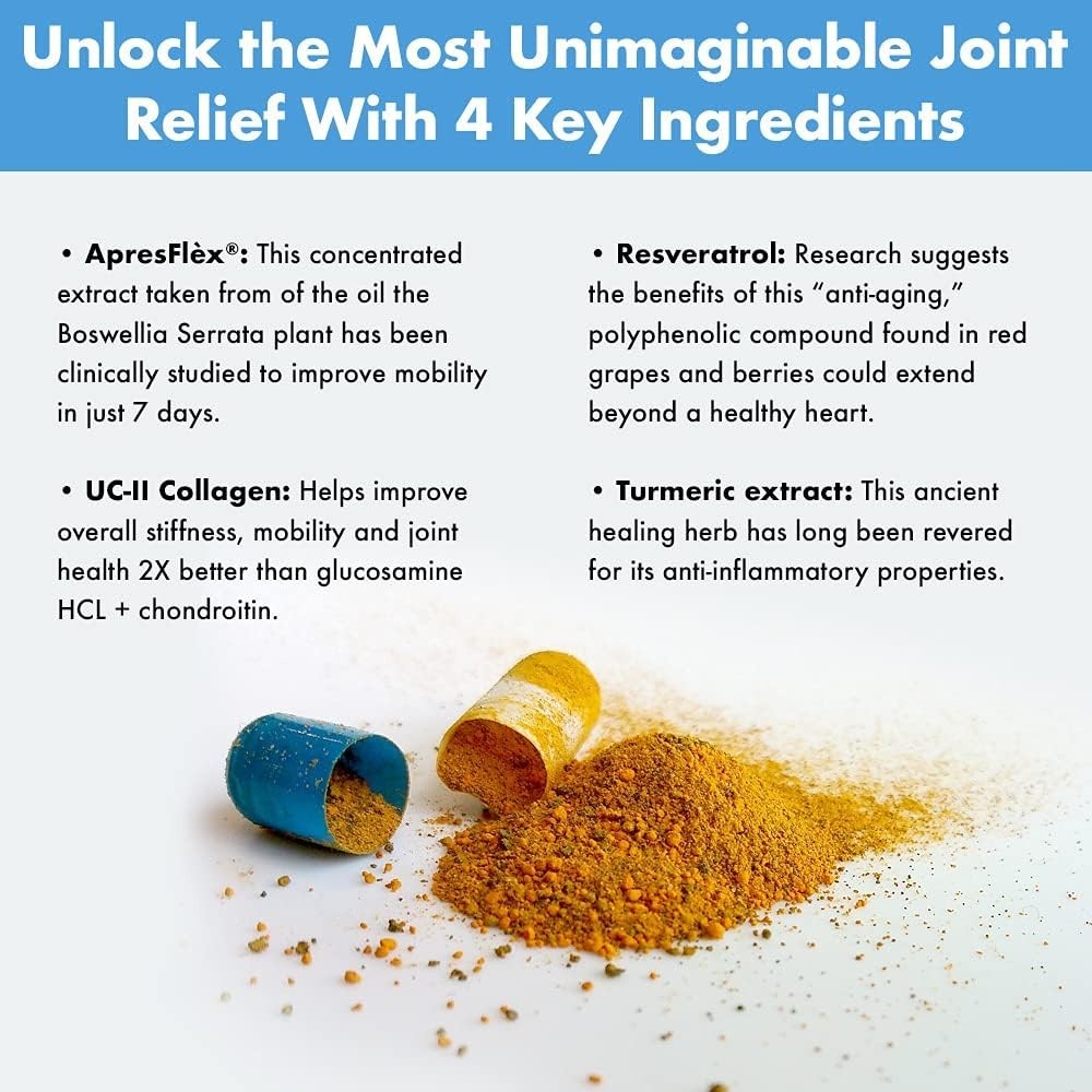 Joint Discomfort Support Supplement – Relief in 7 Days, 14 Count Formula