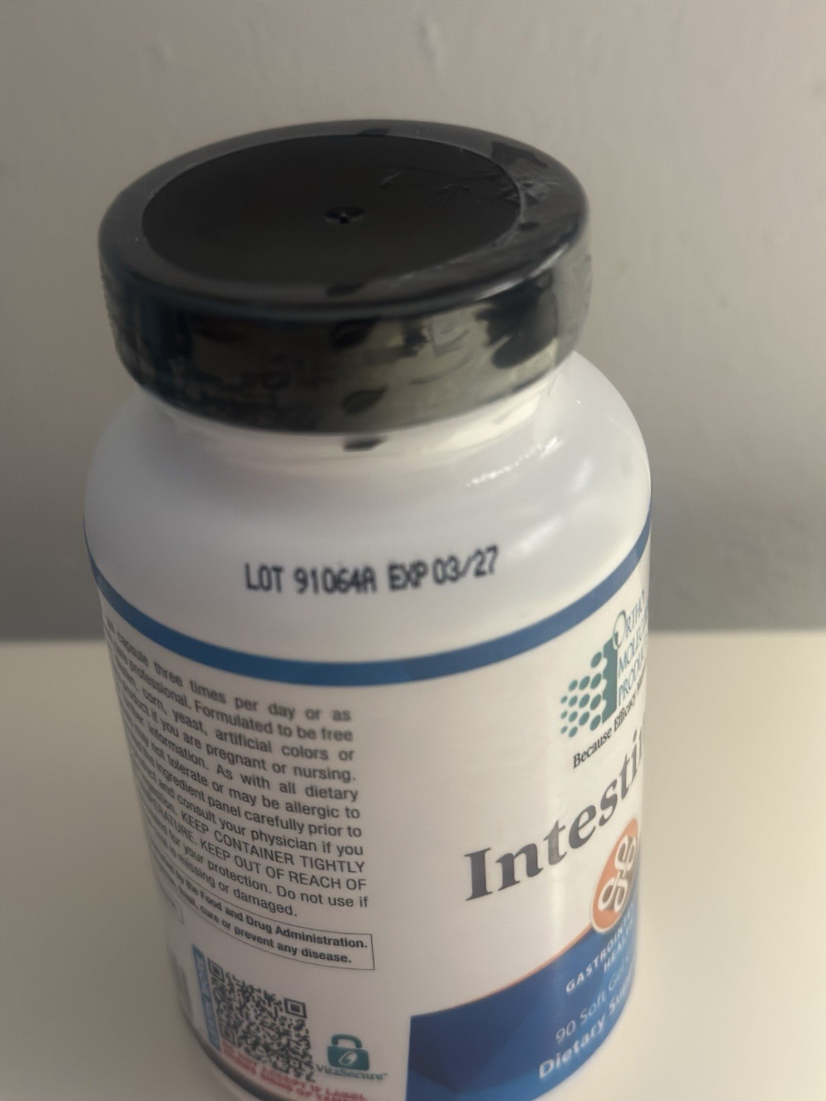 Intestin-ol Capsules by Ortho Molecular Products 90 Count, Exp 03/27