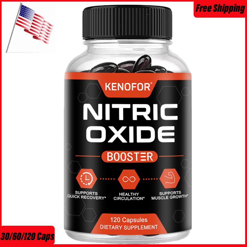 Nitric Oxide Booster Supplement – L-Arginine, L-Citrulline – 30/60 /120Capsules