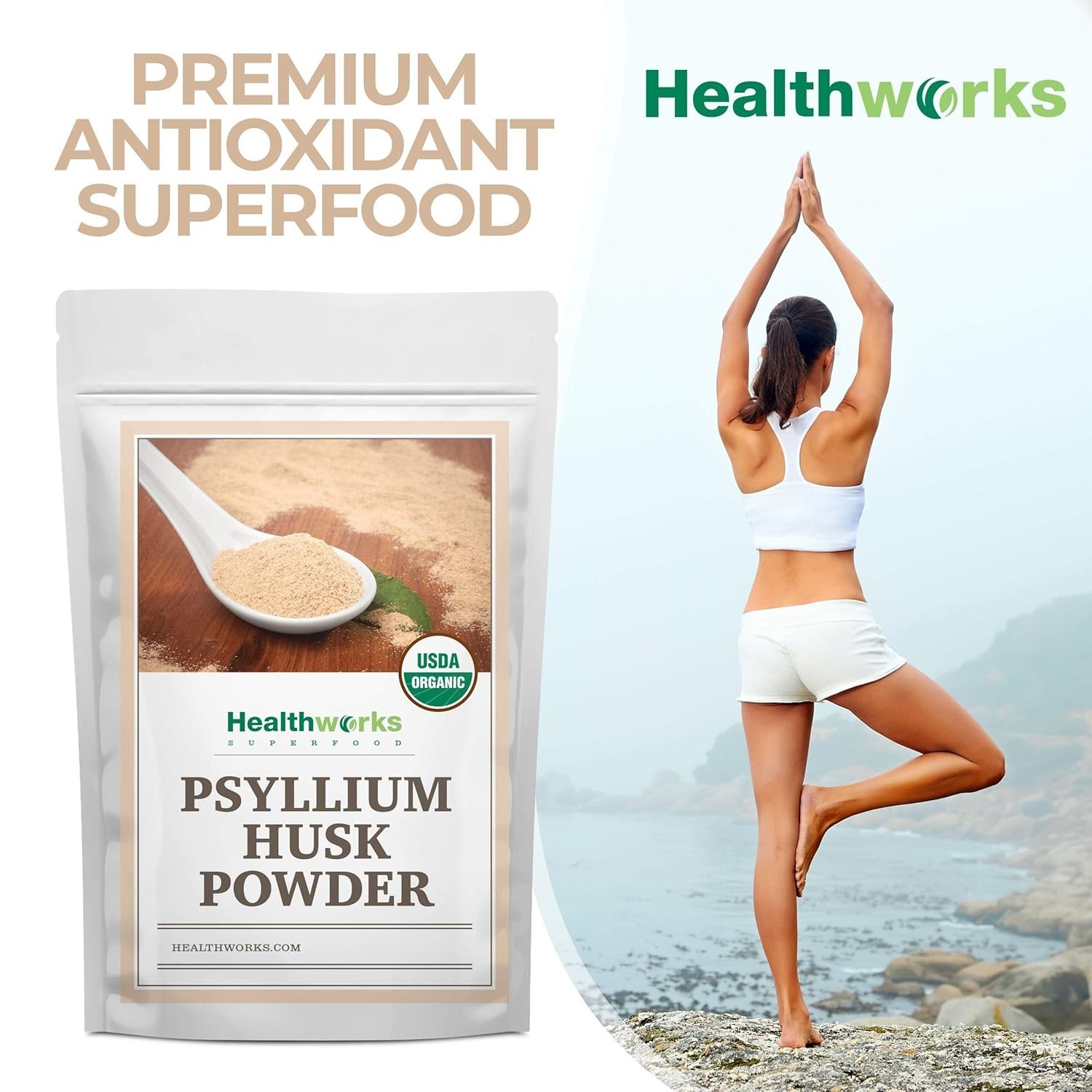 Versatile 32 Oz Organic Psyllium Husk Powder – Ideal for Clean Eating & Health
