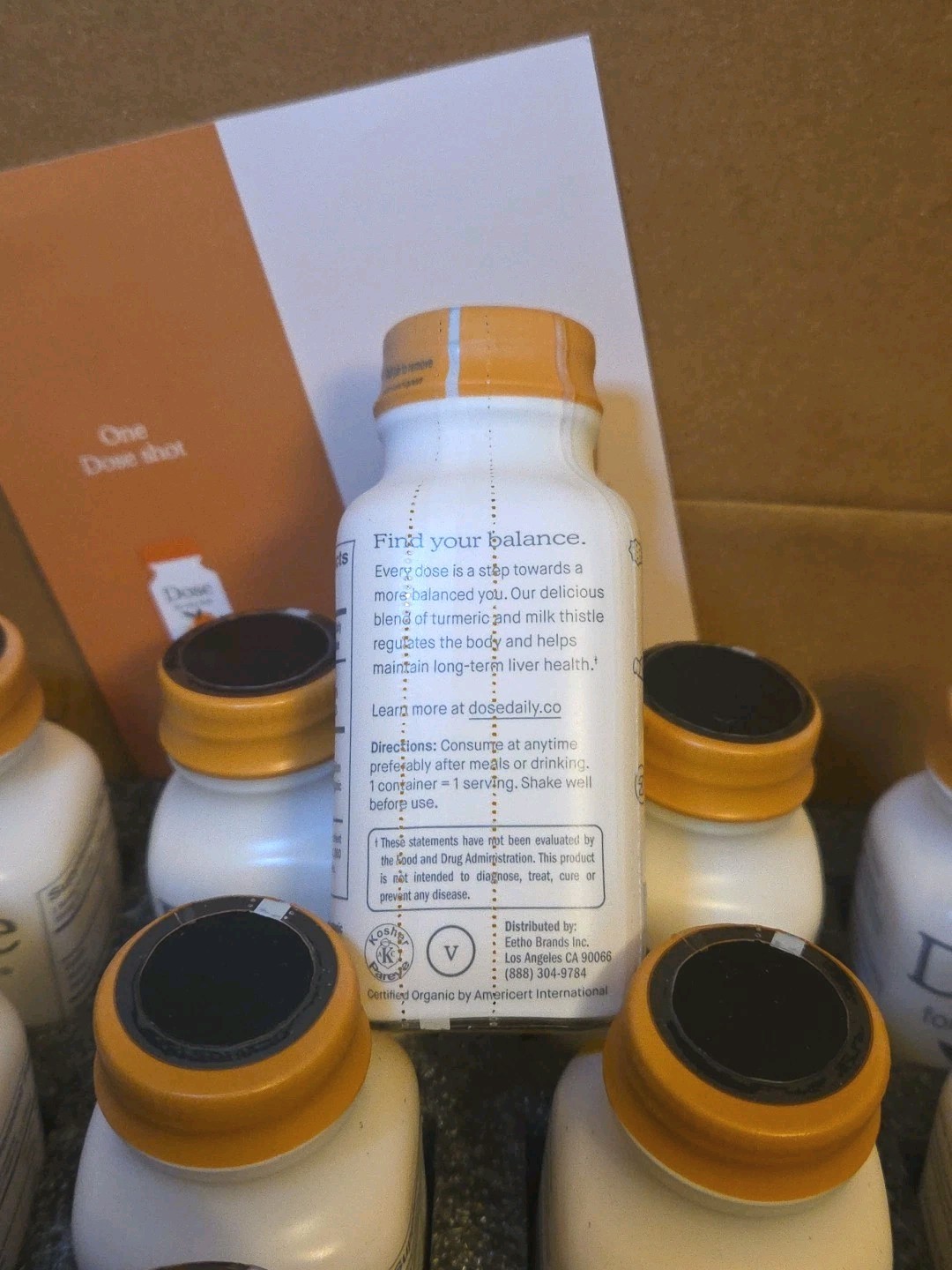 Dose For Your Liver 24pk Support Supplement Cleanse Defense 2oz Each Exp 08/2027