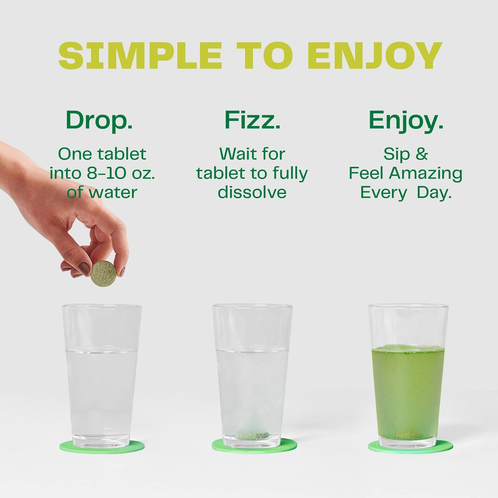 Amazing Grass Effervescent Tablets: Green Superfood Water Flavoring Tablet wi…