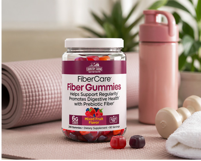 2-Pack Country Farms Fiber Care Gummies, 240 Gummies