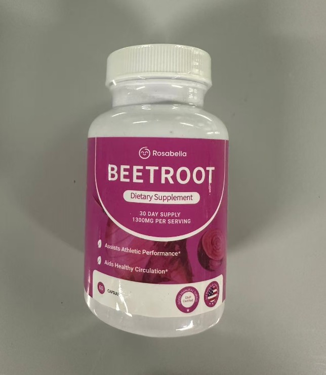 1-3pack Capsules Rosabella Supports Blood Pressure 60Ct Organic Beet Root Powder