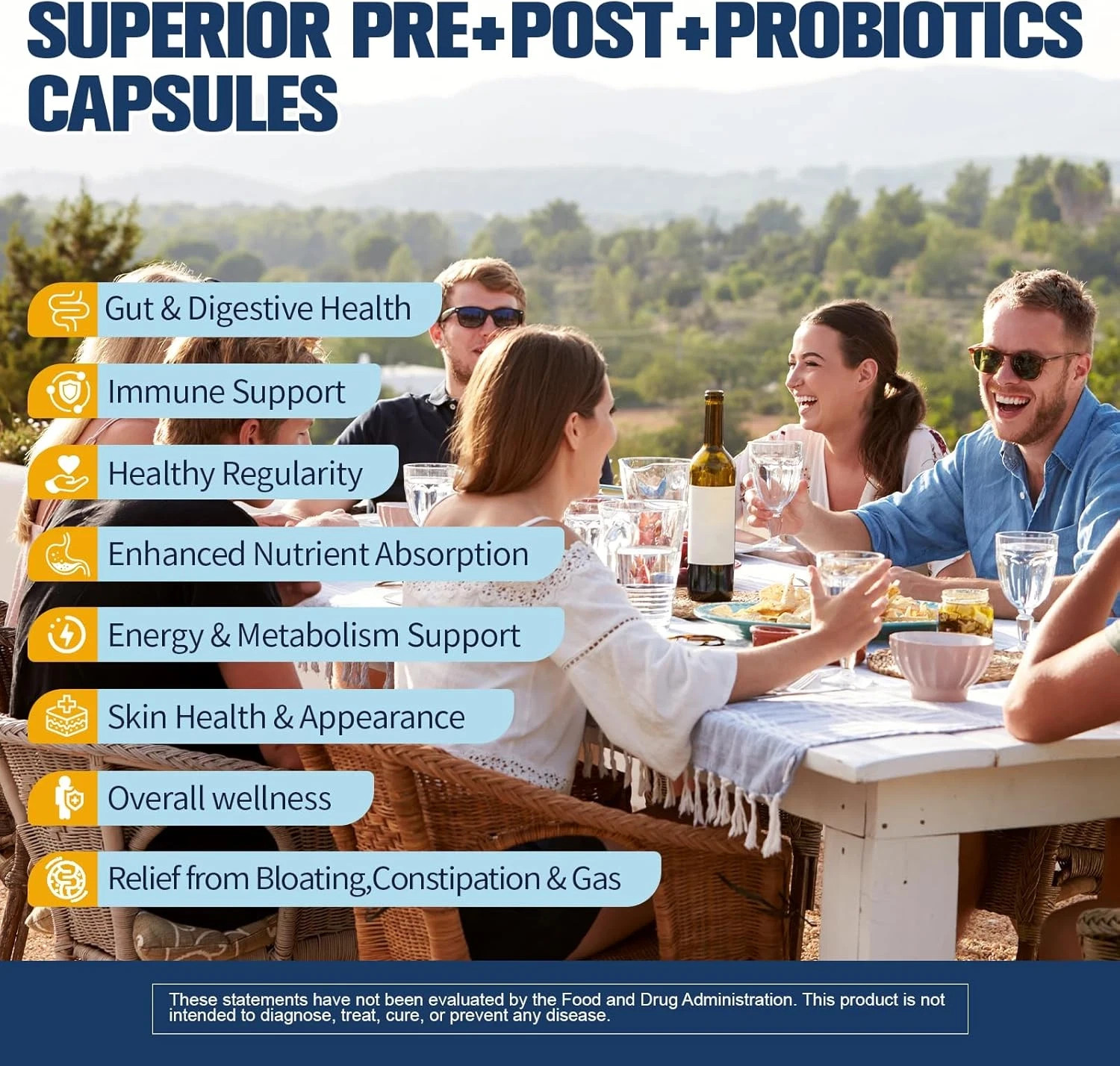 Totaria 5-In-1 Probiotic Prebiotic & Postbiotic for Women Men, 60 Billion CFU 24