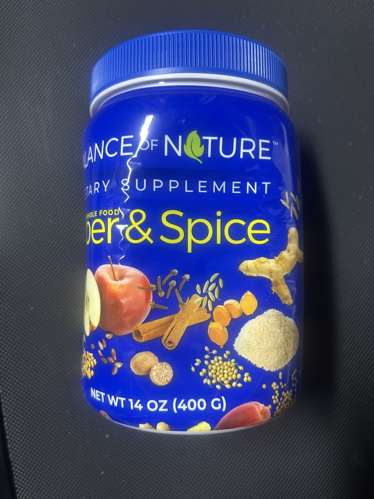 Balance Of Nature Fiber & Spice Dietary Supplement 14oz Sealed Fresh MFG 02/28