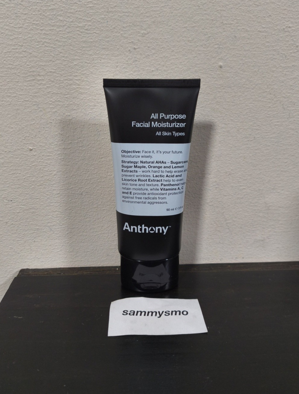 Anthony All Purpose Facial Moisturizer, all skin types, 3 Fl Oz