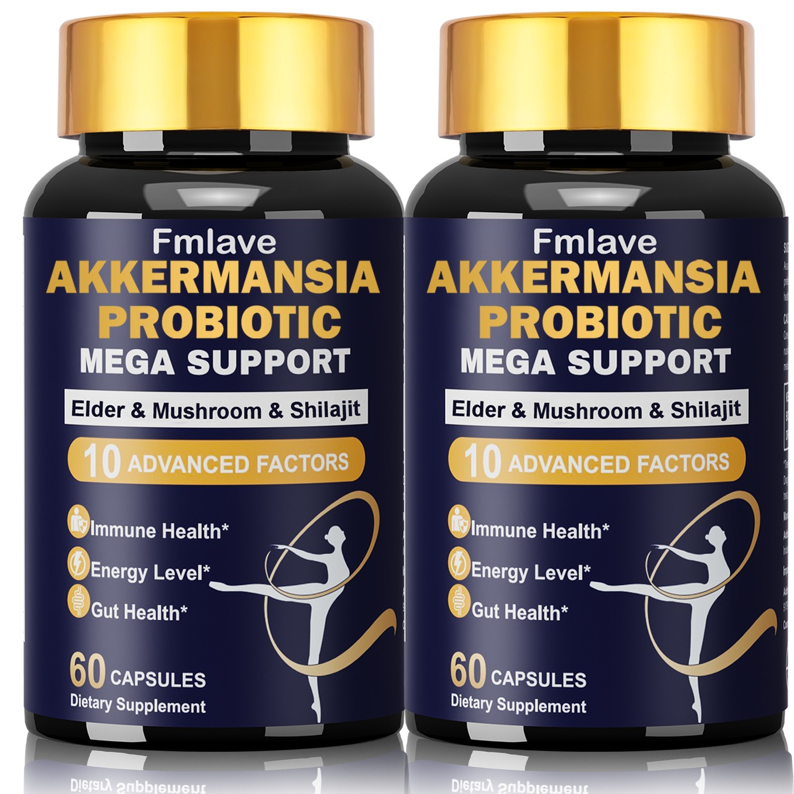 Akkermansia Muciniphila Probiotic for Gut Health Weight Loss 60/120/240 Capsules
